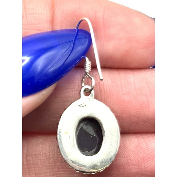 Amethyst‎ Sterling Silver Earrings - Picture 5 of 8